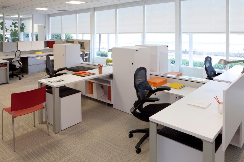 Simple contemporary office scene. One of a series.