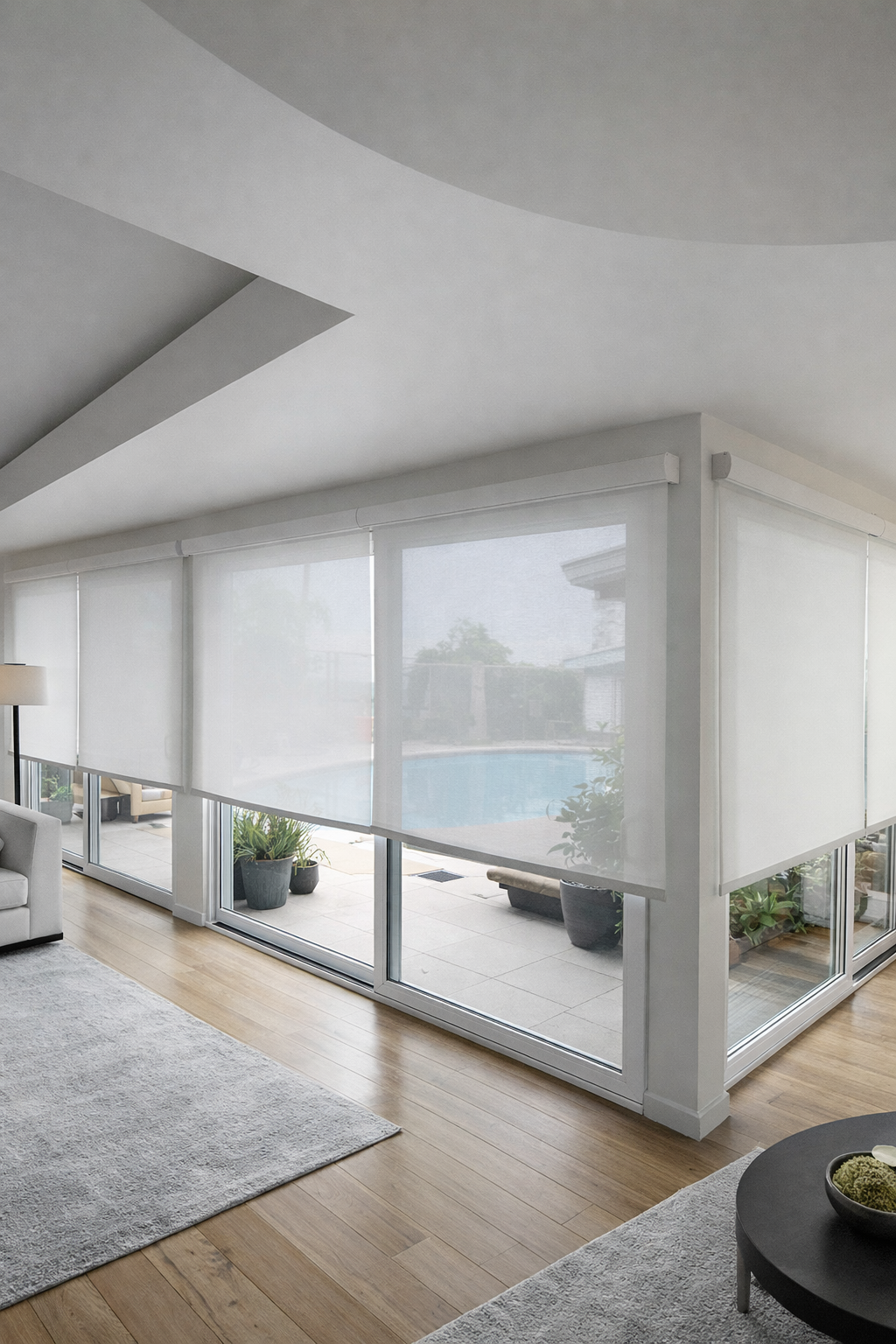 Relaxed Roman Shades Los Angeles