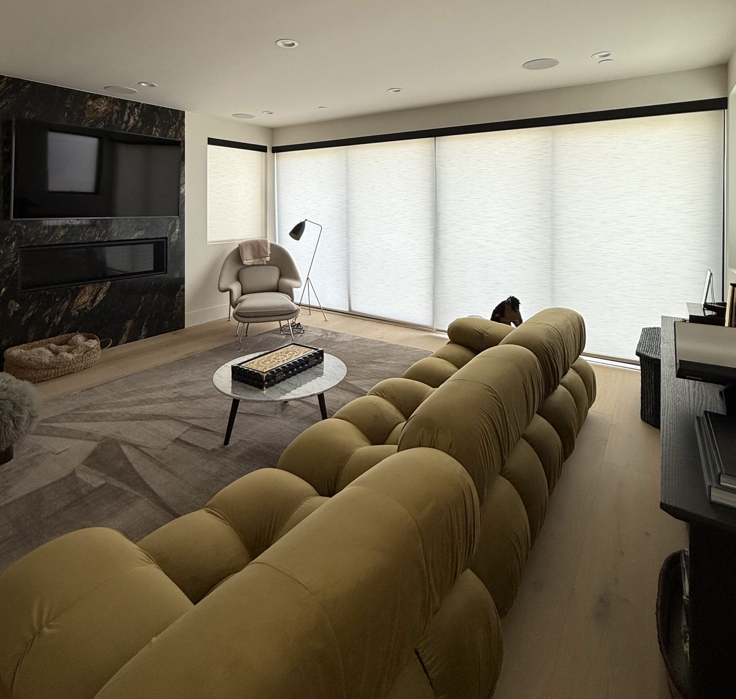 Flat Roman Shades Los Angeles