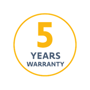 Somfy five year warranty on motors and controls